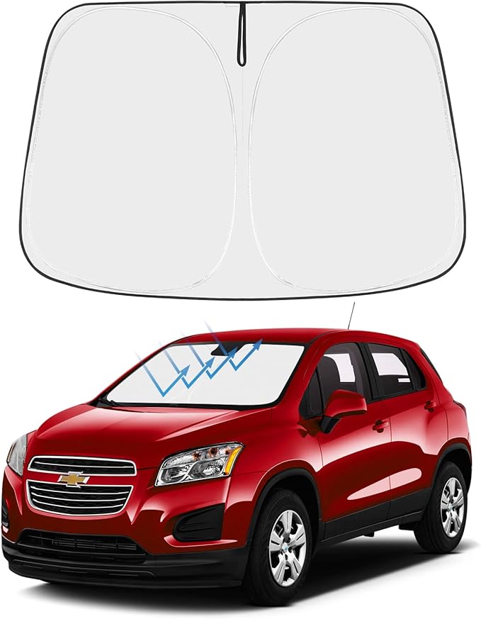 Proadsy Custom Fit 2013-2023 Chevrolet Trax LS/1RS/LT/2RS/ACTIV SUV Windshield Sun Shade 4-Layer Foldable Front Sunshade Protector Sun Visor Blocks UV Rays Keep Car Cooler