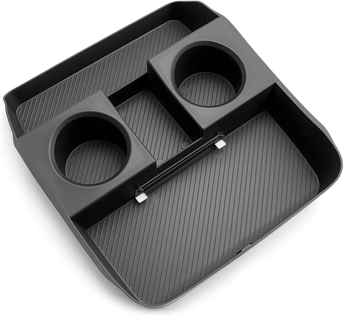 SKTU for 2026 Hyundai Palisade Center Console Organizer for 2026+ Hyundai Palisade Lower Console Tray Hyundai Palisade 2026 Accessories Under Console Tray with Cup Holder