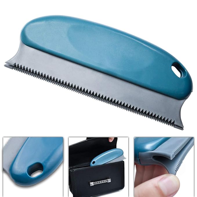 TTSAM Pet Hair Remover Brush ABS Double Serrated Structure Pet Hair Detailer for Car Interiors Furniture Carpet Couch Sofa Bed Clothes Blinds Cat & Dog Hair lint Remover Brush