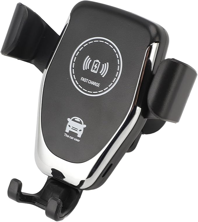 Wireless Car Charger, 15W Fast Charging Automatic Phone Holder with 360 Degree Rotation for Vent Mount, Secure Access and Easy Use in Car
