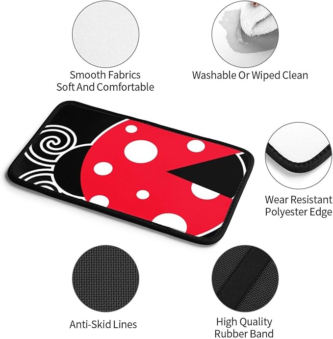 Ladybug Universal Center Console Armrest Cover Pad Car Armrest Protector for Most Cars, Suvs & Trucks, Cushion with Easy Installation