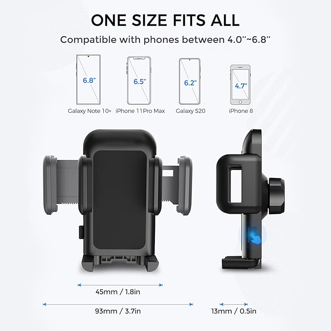 Cell Phone Holder for Car, CD Slot Car Phone Mount, One Button Release Easy Installation CD Player Car Phone Holder Mount Compatible with iPhone 17 16 15 14 13 12 Pro MAX Galaxy S25 S20 S20+ S10