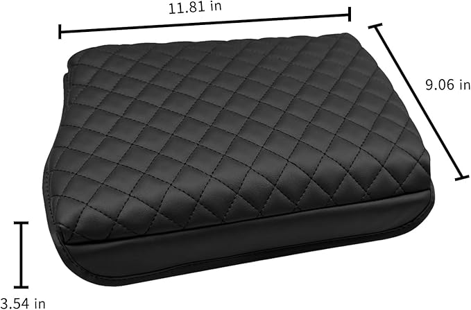 Zxiaochn Console Armrest Cover for Hyundai Palisade 2020 2021 2022 2023 2024 2025 2026, Armrest Lid Leather Protector, Center Console Cushion Interior Accessories