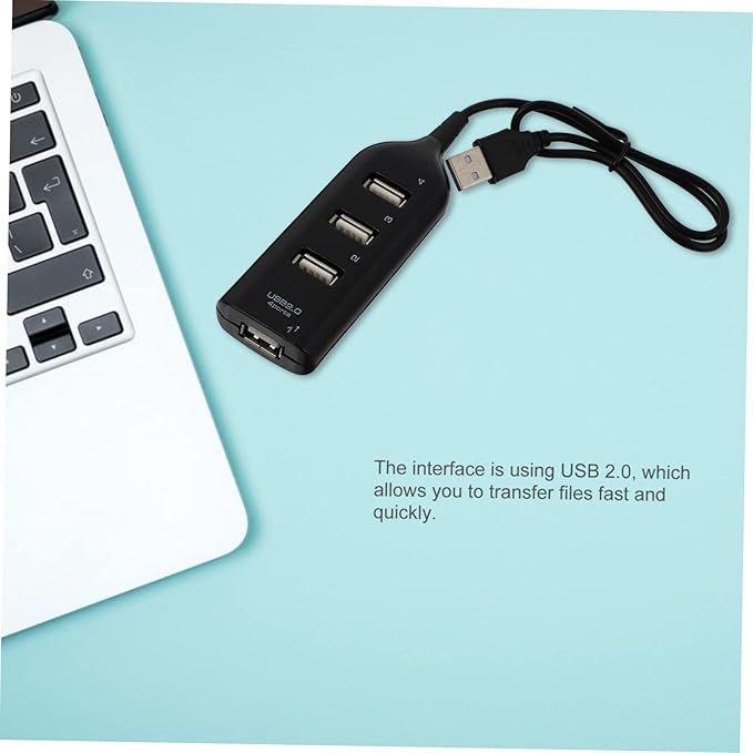 Angoily 1Pc USB Hub Port USB Splitter Portable USB Expander for Laptop High Speed Data Transfer Compatible with Keyboard Mouse Tv USB Hub for Extra Ports