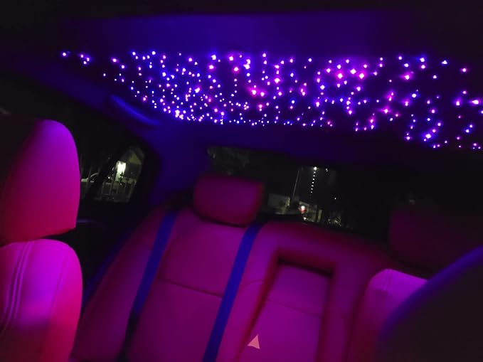 AMKI 10W Twinkle Sound Mode RGBW Light Source Engine Driver Remote/APP Control Starlight Box Motor for Fiber Optic Star Ceiling Light Kit
