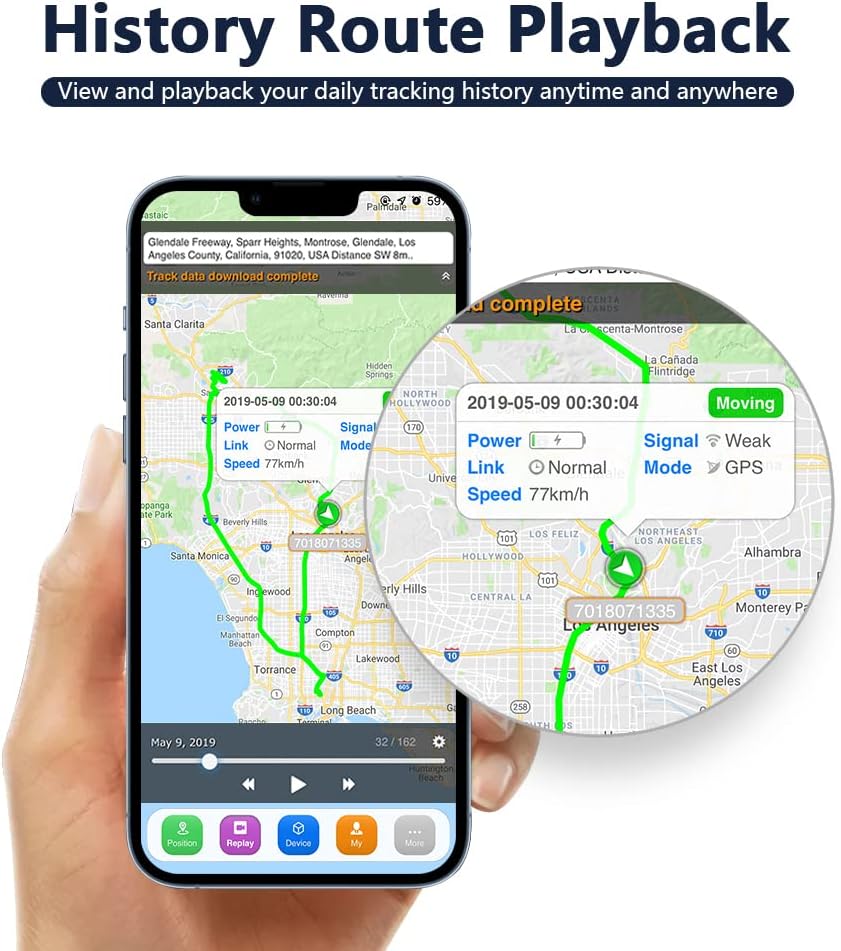 SinoTrack 4G GPS Tracker for Vehicles, ST-901L LTE Mini GPS Tracker Waterproof Locator Real-Time Location Device for Car Motorcycle Truck Taxi with No Monthly Fee Tracking System