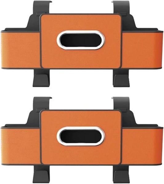 Car Organizers and Storage Box Behind Seat, Car Organizers and Storage Back Seat, With Multiple Pockets, Hanging Car Seat Storage Travel Essentials, Snacks, Bottles (Orange * 2)