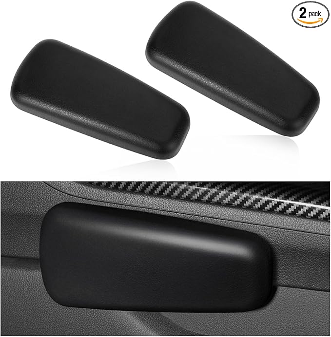 2 PCS Car Elbow Pad Arm Rest, Auto Armrest Cushion Relieves Elbow Fatigue, Automotive Door Armrest Protective Pads Suitable for Most Vehicles, Universal Car Accessories (Black)