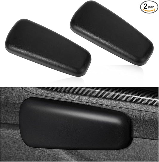 2 PCS Car Elbow Pad Arm Rest, Auto Armrest Cushion Relieves Elbow Fatigue, Automotive Door Armrest Protective Pads Suitable for Most Vehicles, Universal Car Accessories (Black)