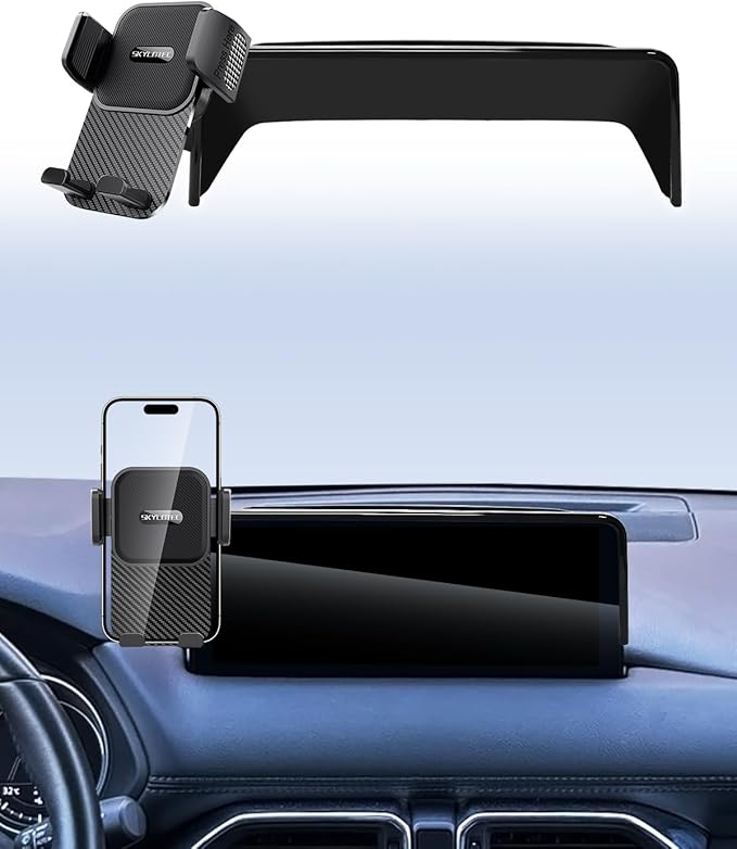 SKYLOTEC Car Phone Holder for Mazda CX-5 CX5 2021 2022 2023 2024 2025 Accessories 10.25-Inch Screen Fixed Clip, Automobile Cradles Phone Mount, Cell Phone Base Not Block Air Vent
