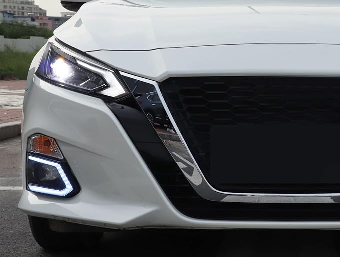 iJDMTOY OEM-Fit Switchback LED Daytime Running Light Kit Compatible With 2019-2022 Nissan Altima, White/Amber LED DRL & Turn Signal