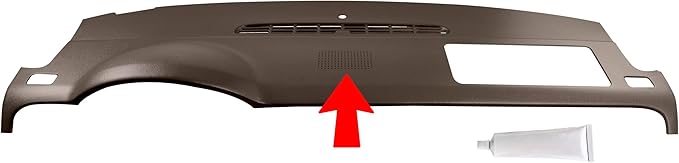 DashSkin Dash Cover Compatible with 2007-2014 Chevy Tahoe Suburban Avalanche & GMC Yukon & Yukon XL with Dash Speaker in Cocoa - Hard Molded Plastic Dashboard Cap