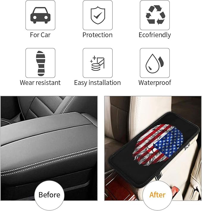 DARLEKS Car Armrest Cushion Auto Center Console Cover Pad Car Handrail Box Universal Decoration Mat