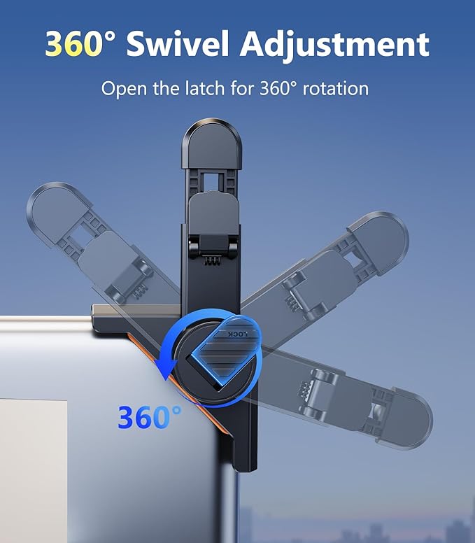 Tesla Phone Mount for Tesla Model Y/3 2026 2025 2024 2023 2022, 360°Swivel Car Accessories for Tesla Screen Magnetic Phone Holder Stand, (for Tesla Model Y(Juniper)/3(Highland)/X/Cybertruck)