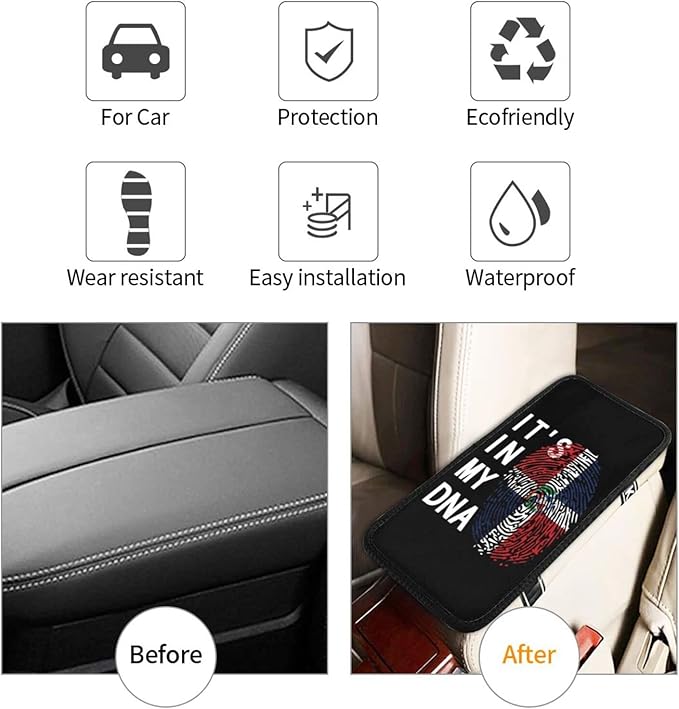 DARLEKS Car Armrest Cushion Auto Center Console Cover Pad Car Handrail Box Universal Decoration Mat