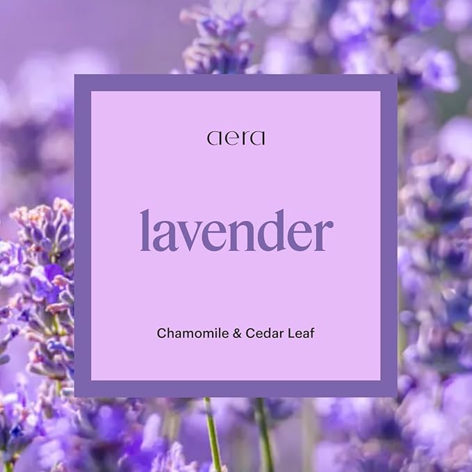 Aera Go Lavender Car Fragrance Scent Refill - Notes of Chamomile and Cedar Leaf - Works with the Aera Go Diffuser for Car