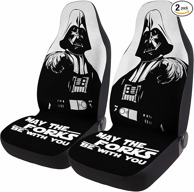 GENANY Space Movie Car Seat Covers Set of 2, Galaxy Breathable Front Seat Covers for Truck Sedan SUV, Movie Themed Car Accessories, Funny Gift for Women Men