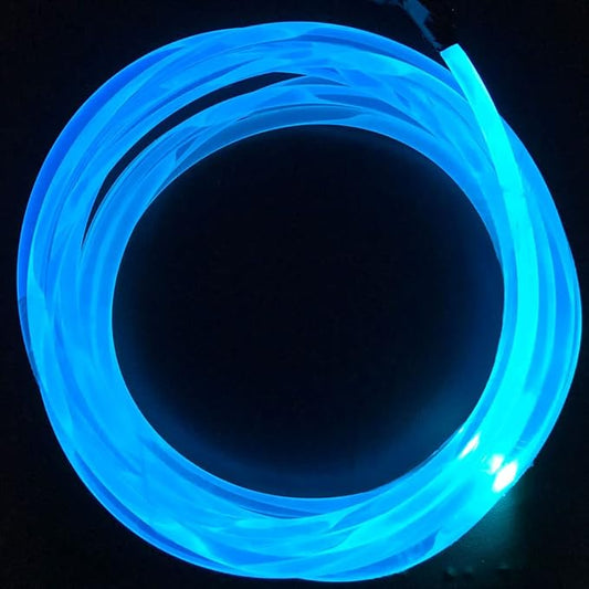 10ft Super Bright MMA Optic Fiber Glow Side Light Guide Strip - Plastic Optical Fiber Transparent Light Guide Material (Diameter 0.10in)
