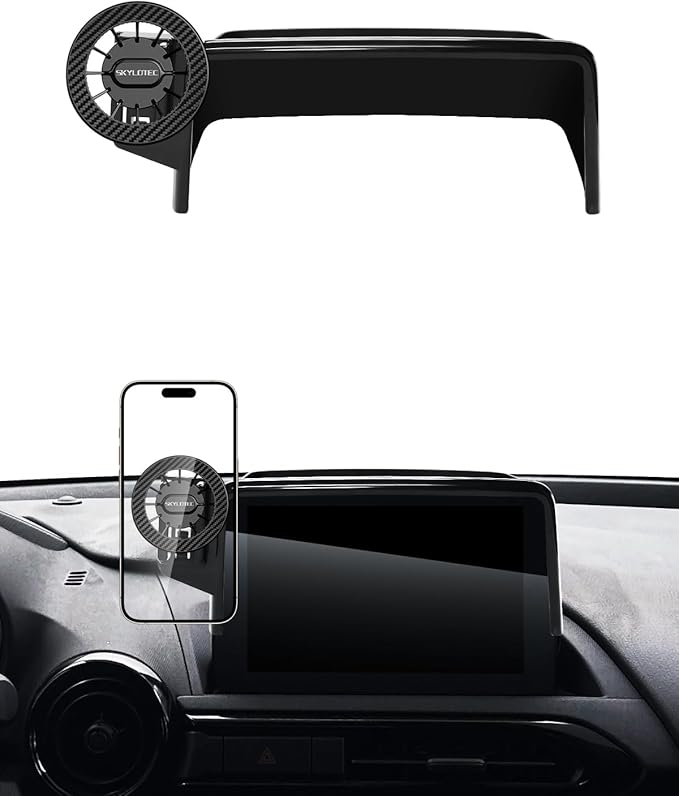 Car Phone Holder for Mazda 3 2014-2016/CX-3 2016-2021/MX-5 MX5 Miata 2016-2023 Accessories 7-Inch Screen Fixed Clip, Automobile Cradles Magnetic Phone Mount Compatible with MagSafe, Magnets Phone Base