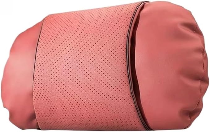 1/2PCS PU Leather Car Neck Pillow & Lumbar Support Cushion, Breathable Universal Seat Headrest Waist Pad, Soft Support Cushion for Daily Driving and Travel(C Style headrest)