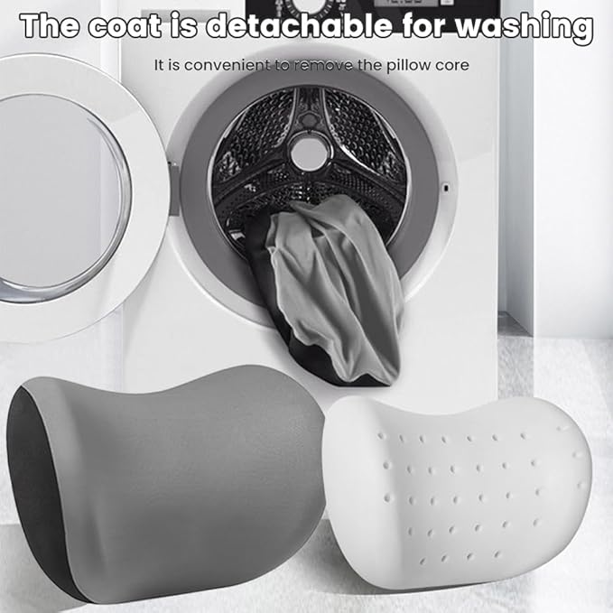2 Pack Car Headrest Pillow for Neck Support,Memory Foam Neck Rest Cushion, Breathable Removable Cover & Ergonomic Design, for Driving Comfort, Neck Pain Relief, Travel