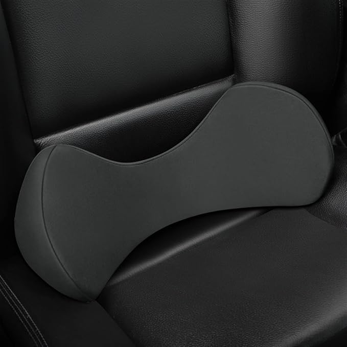 Memory Foam Car Seat, Car Lumbar Support Pillow Tailbone Support Cushions, Back Pad Massager Waist Cushion for Car Seat, Office Chair(1 Gray)