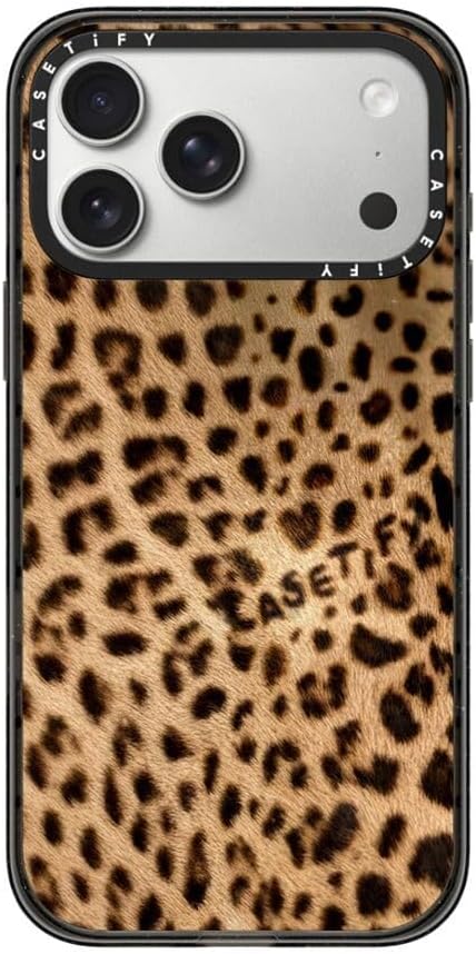 CASETiFY Impact iPhone 17 Pro Max Case [Slim/Compatible with Magsafe / 8.2 ft. 4X Military Grade Drop Protection] - Jaguar - Clear Black