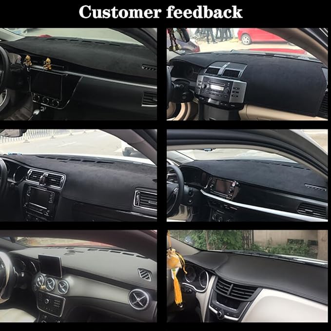 Dashboard Covers for Grand Cherokee 2011-2020,Premium Flannel Fabric Anti-Glare & Non-Slip Dash Pad,Custom Fit,Flannel