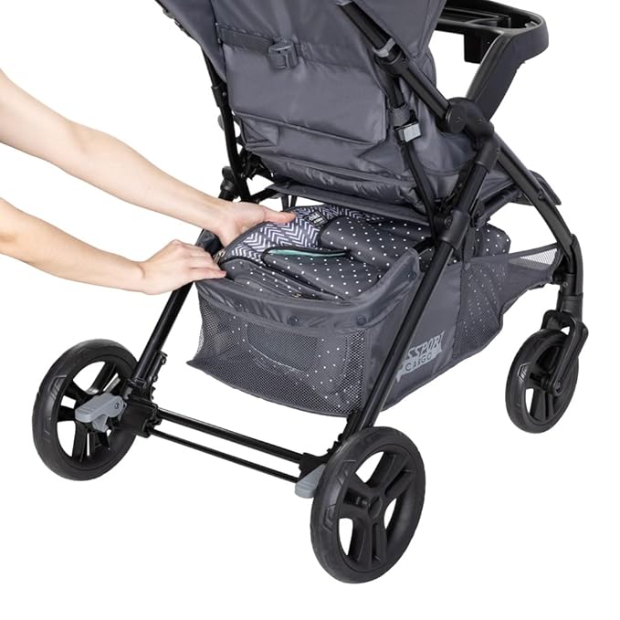 Baby Trend Passport® Cargo Stroller Travel System with EZ-Lift™ Plus Infant Car Seat, Grey Bamboo