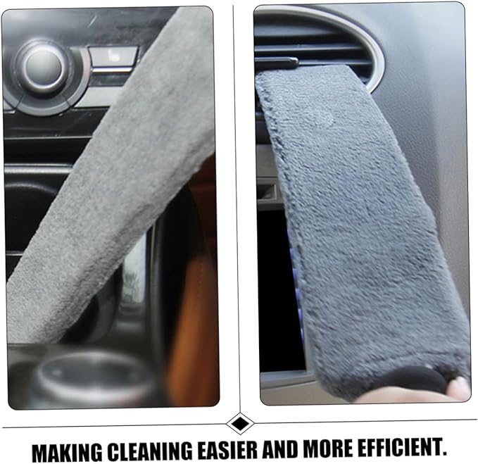 Zerodeko 4pcs Vent Brush Cleaner Soft Bristles for Automotive Air Conditioner Outlet Cleaning Portable Mini Duster Tool for Interior Detailing and Dust Removal
