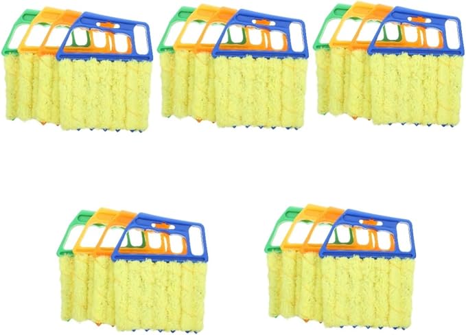 Ipetboom 20pcs Blinds Cleaner Lightweight Portable Duster for Cars Vents Shutters Washable Brush Gentle Bristles for Safe Cleaning for Home Vehicle Use