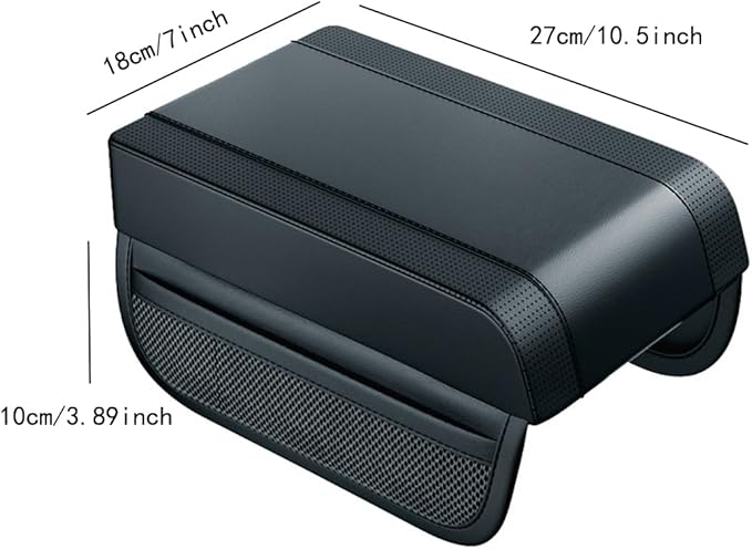Car Console Covers Car Center Console Cushion Pad Leather Car Armrest Pad Armrest Cushion Pad Arm Rest Cover for Car Most Vehicle, SUV, Truck