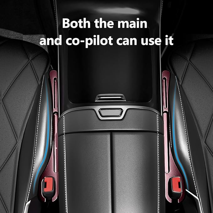 Stacool [2026 Upgrade] 2PCS Car Seat Gap Filler with Phone Holder,Multi-Function Car Side Seat Gap Filler for Prevent Items Falling,Universal Car Seat Organizer Car Accessories (Red)