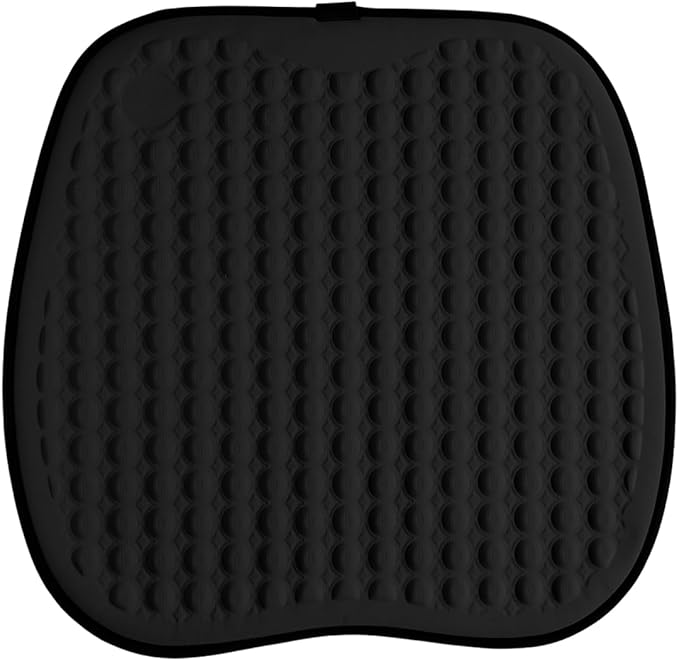 Cooling Gel Car Seat Cushion, Ice Silk Non-Slip Car Front Seat Cushion Pads, Thin Breathable Seats Protector Pad, Universal Auto Interior Seats Cooler Accessories for Long Driving (Black)