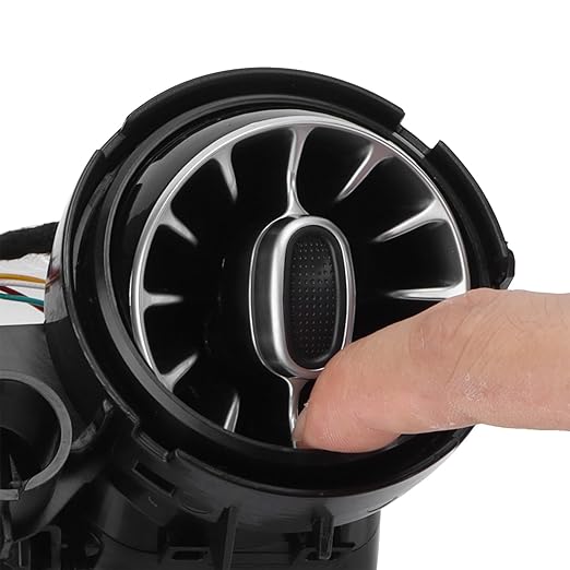 Rear LED Turbine Air Vent Kit, 64 Color Ambient Lighting, Ideal Cooling System Upgrade Replacement, 2019 2021 GLC C Class X253 W205 Fit
