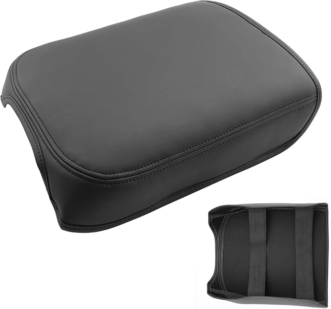SXCY for 2023 2024 2025 Ford F250 Super Duty Armrest Cover for 2025 Ford F-250 Accessories 2025 Ford F250 Center Console Cover 2025 Ford F250 Middle Console Cover (Thin Cover with Black Line)