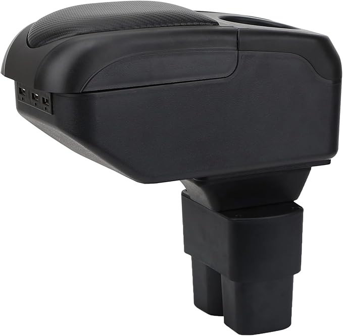 AULPHIKE Compatible with Nissan NV200 Armrest Center Console Organizer Armrests Double Layer Storage Space with USB Ports