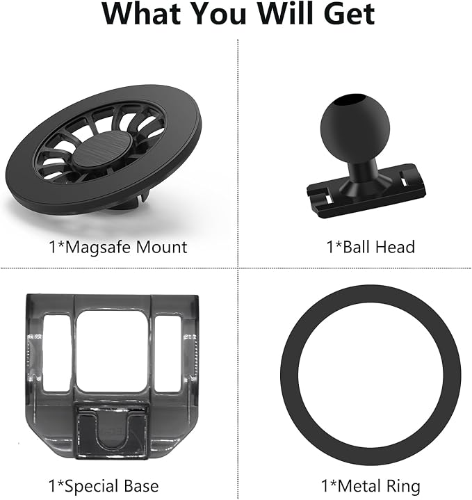 RAV4 Phone Mount for Magsafe, Exclusive Fit for Toyota RAV4 2019-2025, for iPhone 16/15/14/13/12/Mini Series, Air Vent Toyota RAV4 Accessories