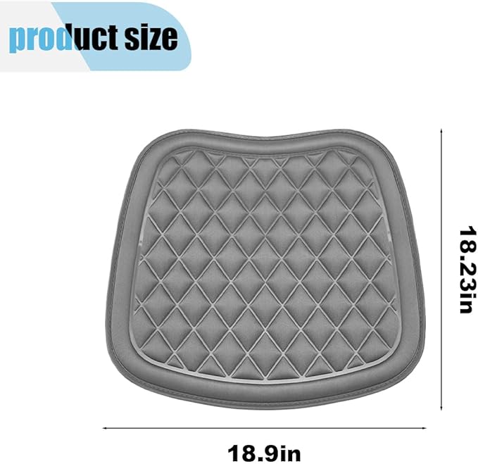 Car Seat Covers, Breathable Comfort Seat Protector Cover, Four Seasons Universal 3D Decompression Front Driver Seat Cover, Anti Slip Car Accessories for Most Vehicle Seats, Office Chairs (Grey)