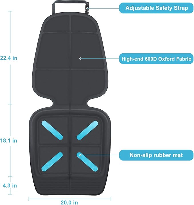 Car Seat Cover for Baby Child Car Seats, Shynerk Auto Car Seat Protector for Under Car Seats to Protect Automotive Vehicle Leather and Cloth Upholstery - Waterproof and Dirt Resistant