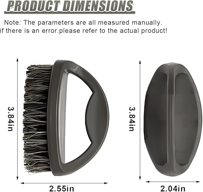 Soft Horsehair Bristle Leather Cleaning Brush for Car Interior, Comfortable Grip Car Wash Brush to Clean Upholstery Furniture Boots, Felt Hat Scrub Brushes Auto Detailing Cleaner Tool (1PC)