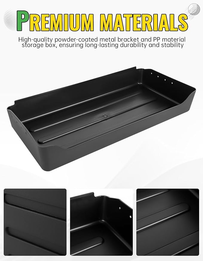 Rear Overhead Storage Tray for Club Car Tempo 2025 Golf Cart Accessories, Roof Rear Storage Box Ceiling Organizer Tray Compatible with Club Car Tempo Standard Factory Roof