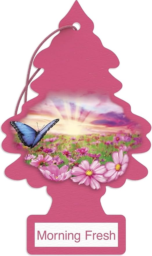 LITTLE TREES Car Air Freshener | Hanging Paper Tree for Home or Car | Morning Fresh | Pack of 3