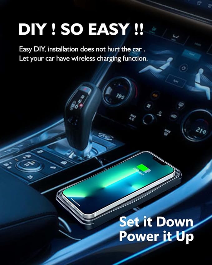 Wireless Phone Charger Qi Car Charging Pad Fast 15W 10W 7.5W Charger Adapter Mat for iPhone 14 13 Mini Pro Max 12 11 Plus 8 X XR Xs Airpods Android Samsung Note 20 Galaxy Buds S10 S20 S21 S22 S23 S24