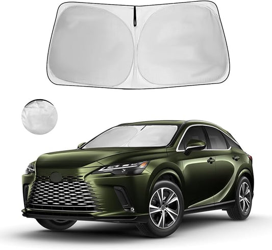 Windshield Sun Shade for Lexus RX 2023-2026 RX 350 RX 350 F Sport Accessories Window Sunshade Fit Lexus Sunshade Windshield Cover 4 Layers Front Window Shade Sun Visor Blocks UV Keep Car Cooler
