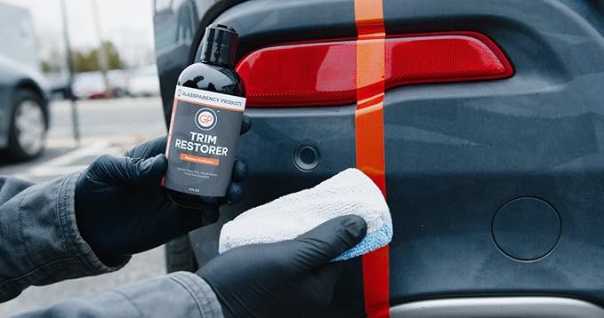GlassParency Trim Restorer (16 oz.) Restore & Protect Dull and Faded Exterior Plastic, Rubber, and Vinyl Trim Back to Black