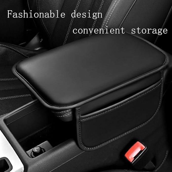 Arm Rest Pad Car for VW Routan 2008-2013, Car Center Console Cover Car Armrest Cushion Armrest Box Pad Car Accessories,Red