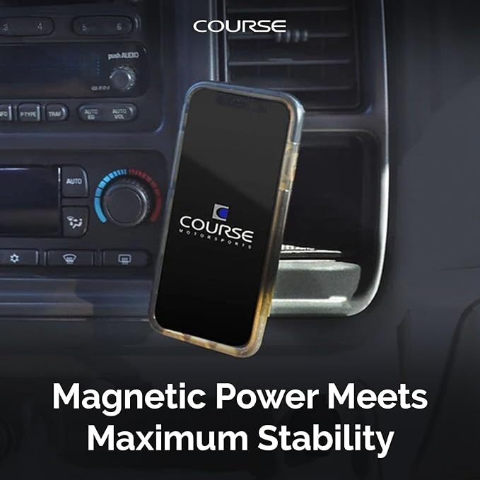 Course Motorsports DirectFit Magnetic Phone Mount | MagSafe Compatible | Custom Fit Dash Mount | Compatible with Chevrolet Suburban, Silverado, GMC Sierra, Yukon, Cadillac Escalade (2000–2006)