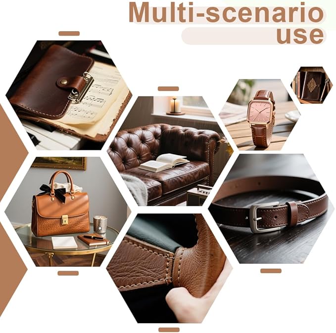 Leather Cream, Cleaner & Conditioner - Restores & Protects for Couches, Car Seats, Furniture, Shoes, Leather Product ect.