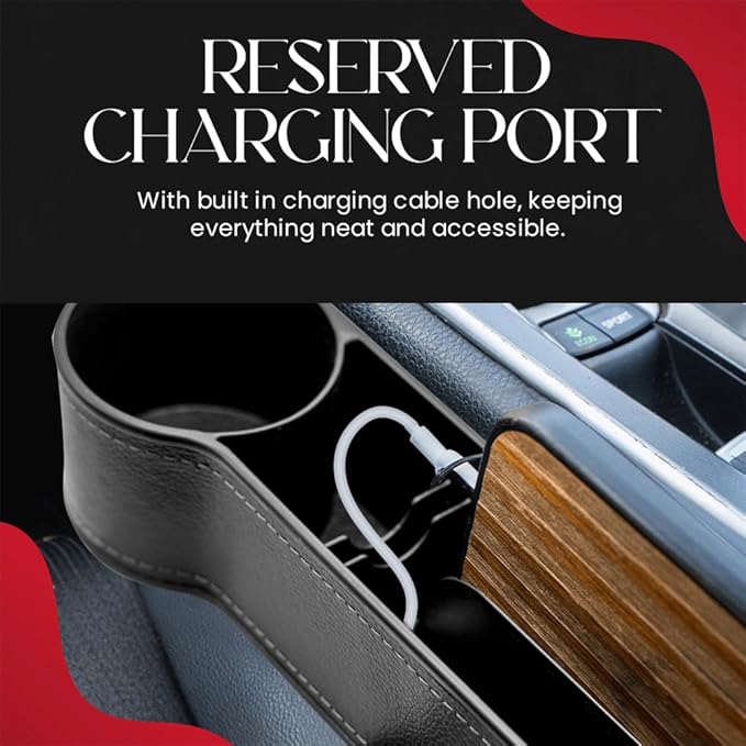 Car Seat Gap Filler Organizer 2 Pack - Accessory Tray for Front Seat Console Car Organizer and Storage w/Accessories